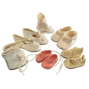 Vintage Doll Boots And Shoes Set Of 6